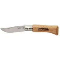 Opinel Inox Kayın Saplı 2 No Paslanmaz Çelik Çakı